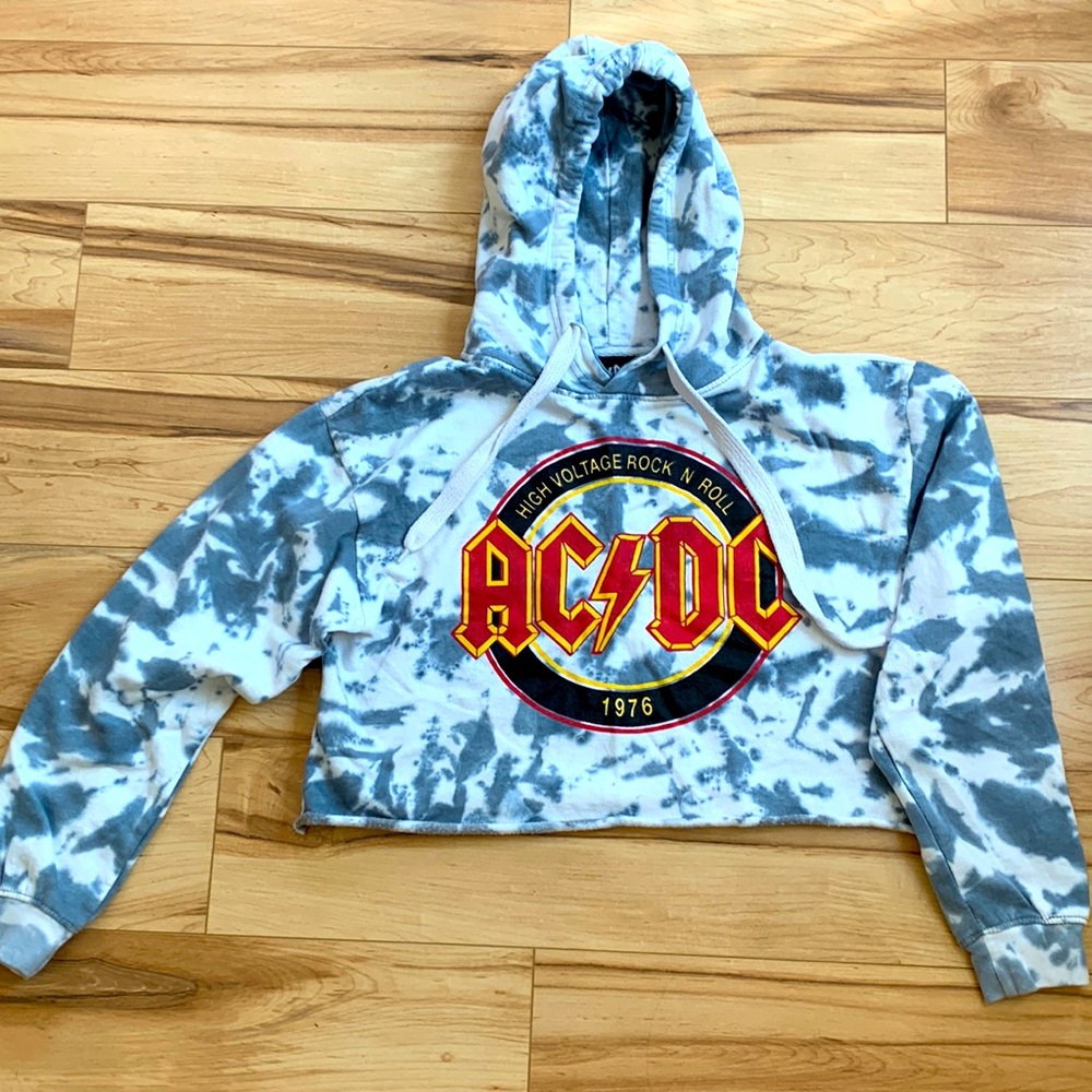 AC/DC Crop Sweatshirt